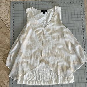 BCX Two Toned Layered Sleeveless Top